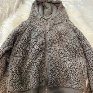 Grey Zella Zip Up Jacket